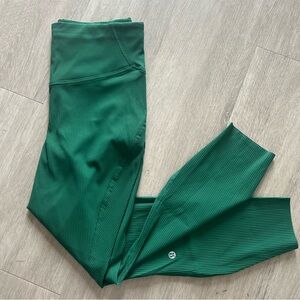 Ribbed Green Lululemon 25”
